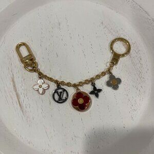 Louis Vuitton Flash Flower Bag Charm/Key Holder Metal Plexiglass (JB1309)
